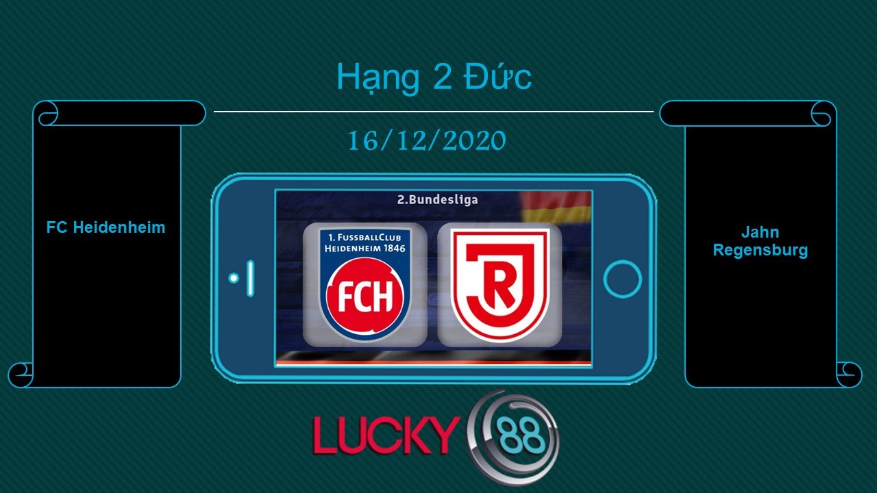 LUCKY88 FC Heidenheim vs Jahn Regensburg  , Tip bóng đá miễn phí ngày 16/12/2020