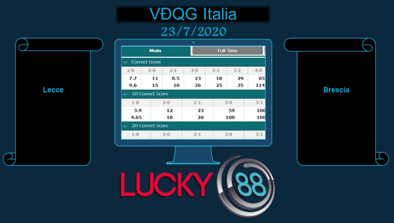 LUCKY88 Lecce vs Brescia , Soi kèo bóng đá hôm nay 23/07/2020, VĐQG Italia