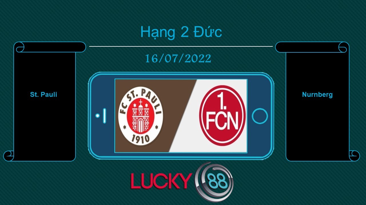 LUCKY88 St. Pauli vs Nurnberg , Tip bóng đá miễn phí ngày 16/07/2022